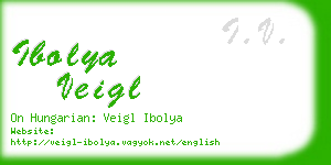 ibolya veigl business card